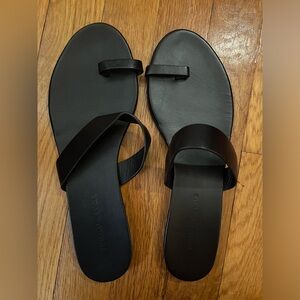 Jenni Kayne black leather sandals size 38